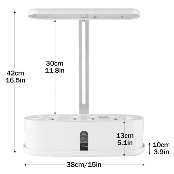 Indoor Hydroponics Garden TJFEC Growing System 10watt LED 2.5L 10 Pod System - Picture 1 of 7